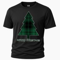 Merry Christmas Plaited Tree Cooling Performance Crew T-Shirt