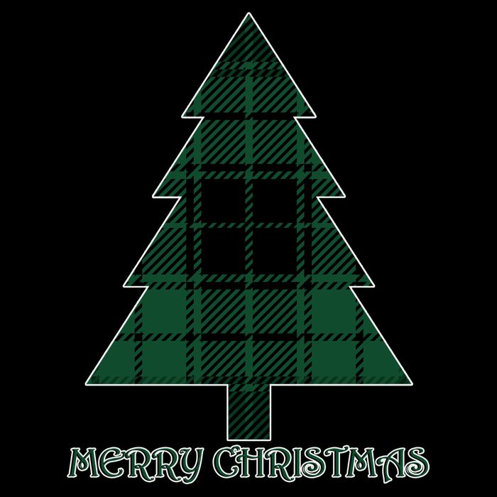 Merry Christmas Plaited Tree Cooling Performance Crew T-Shirt