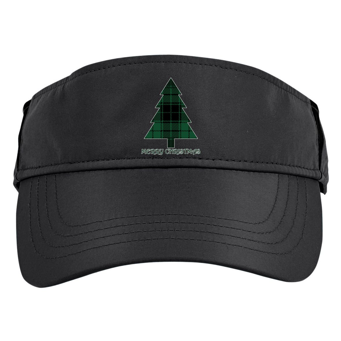 Merry Christmas Plaited Tree Adult Drive Performance Visor
