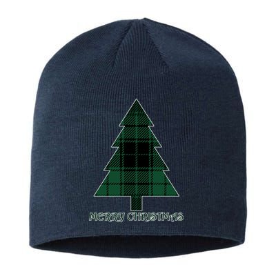 Merry Christmas Plaited Tree Sustainable Beanie