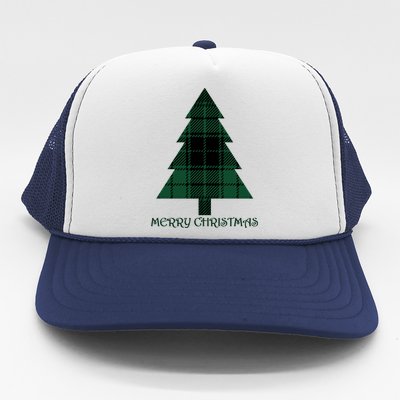 Merry Christmas Plaited Tree Trucker Hat