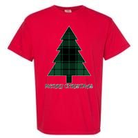 Merry Christmas Plaited Tree Garment-Dyed Heavyweight T-Shirt