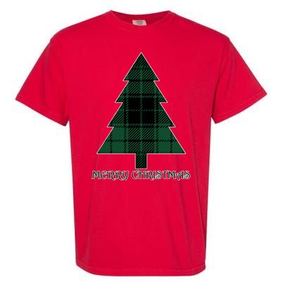 Merry Christmas Plaited Tree Garment-Dyed Heavyweight T-Shirt