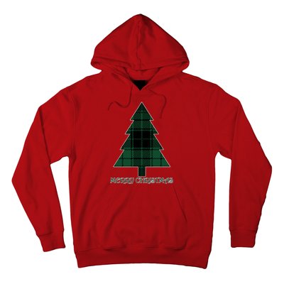 Merry Christmas Plaited Tree Hoodie