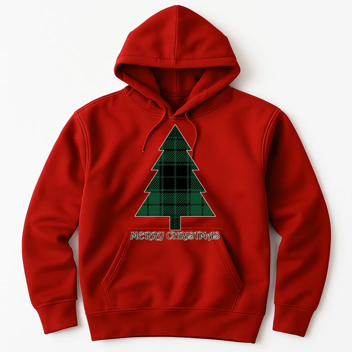 Merry Christmas Plaited Tree Hoodie