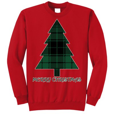 Merry Christmas Plaited Tree Sweatshirt