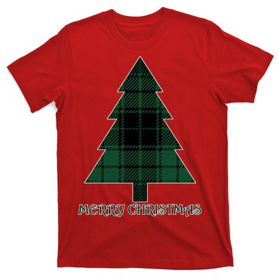 Merry Christmas Plaited Tree T-Shirt