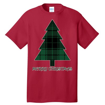 Merry Christmas Plaited Tree Tall T-Shirt