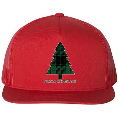 Merry Christmas Plaited Tree Flatbill Hat