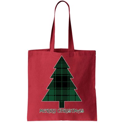 Merry Christmas Plaited Tree Tote Bag