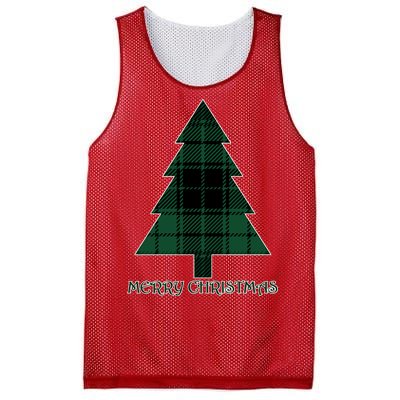 Merry Christmas Plaited Tree Mesh Reversible Basketball Jersey Tank