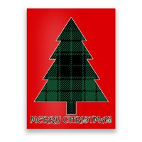 Merry Christmas Plaited Tree Poster