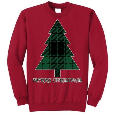 Merry Christmas Plaited Tree Tall Sweatshirt