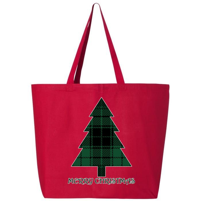 Merry Christmas Plaited Tree 25L Jumbo Tote