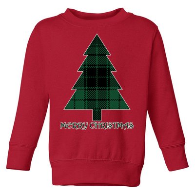 Merry Christmas Plaited Tree Toddler Sweatshirt