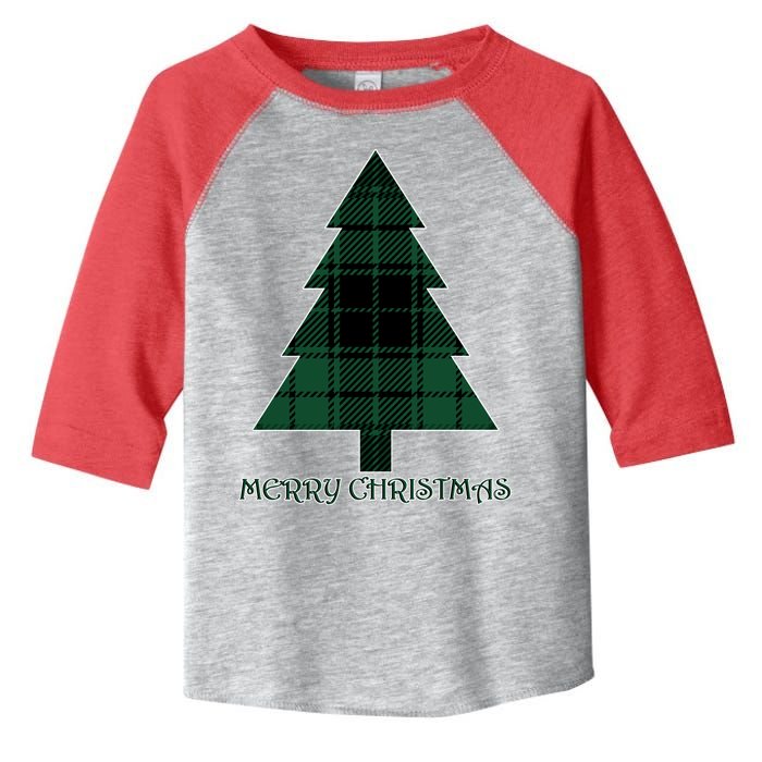 Merry Christmas Plaited Tree Toddler Fine Jersey T-Shirt