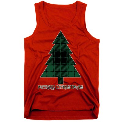 Merry Christmas Plaited Tree Tank Top