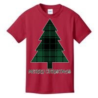 Merry Christmas Plaited Tree Kids T-Shirt