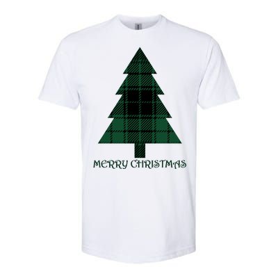 Merry Christmas Plaited Tree Softstyle CVC T-Shirt