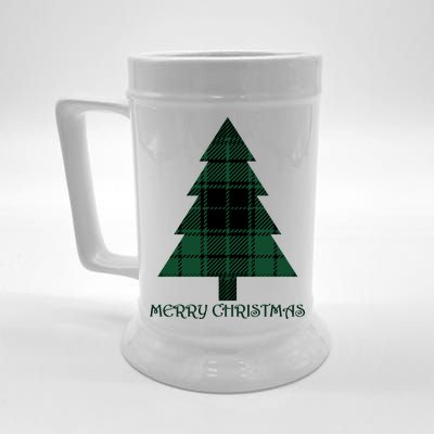 Merry Christmas Plaited Tree Beer Stein