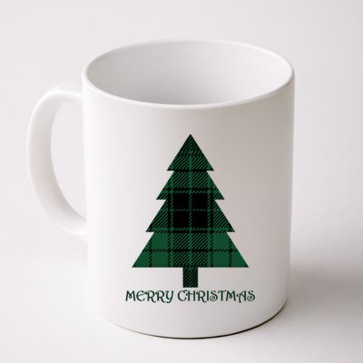 Merry Christmas Plaited Tree Coffee Mug