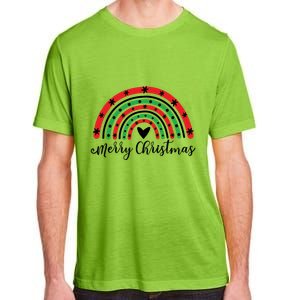 Merry Christmas Rainbow Adult ChromaSoft Performance T-Shirt