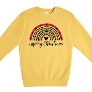 Merry Christmas Rainbow Premium Crewneck Sweatshirt