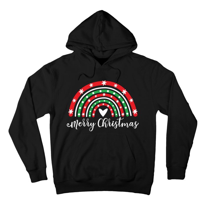 Merry Christmas Rainbow Hoodie