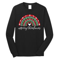 Merry Christmas Rainbow Long Sleeve Shirt