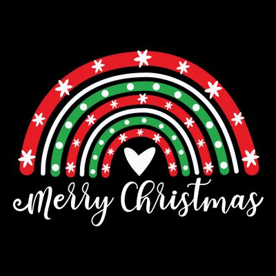 Merry Christmas Rainbow T-Shirt