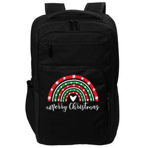 Merry Christmas Rainbow Impact Tech Backpack