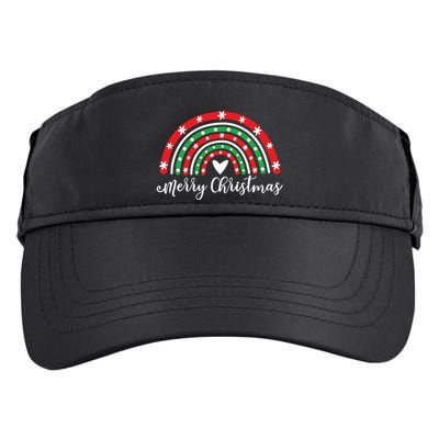 Merry Christmas Rainbow Adult Drive Performance Visor