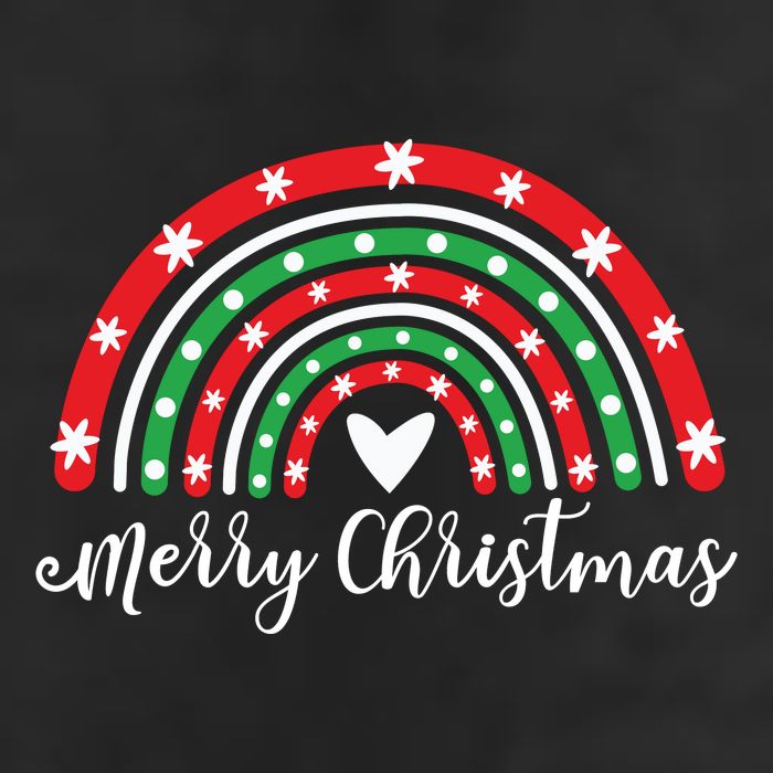 Merry Christmas Rainbow Adult Drive Performance Visor