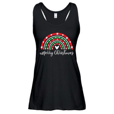 Merry Christmas Rainbow Ladies Essential Flowy Tank