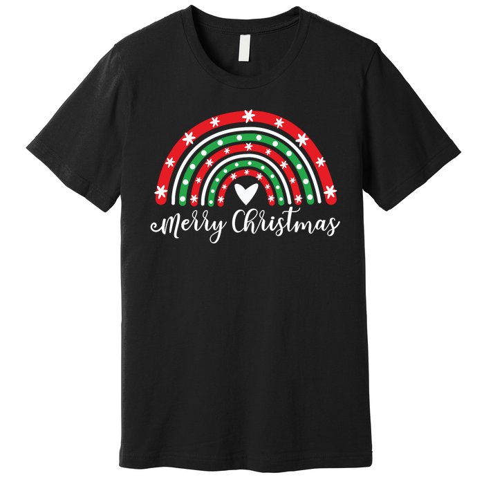 Merry Christmas Rainbow Premium T-Shirt