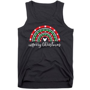 Merry Christmas Rainbow Tank Top