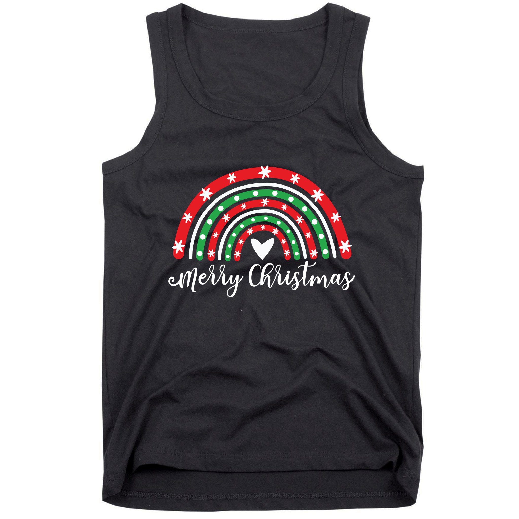 Merry Christmas Rainbow Tank Top