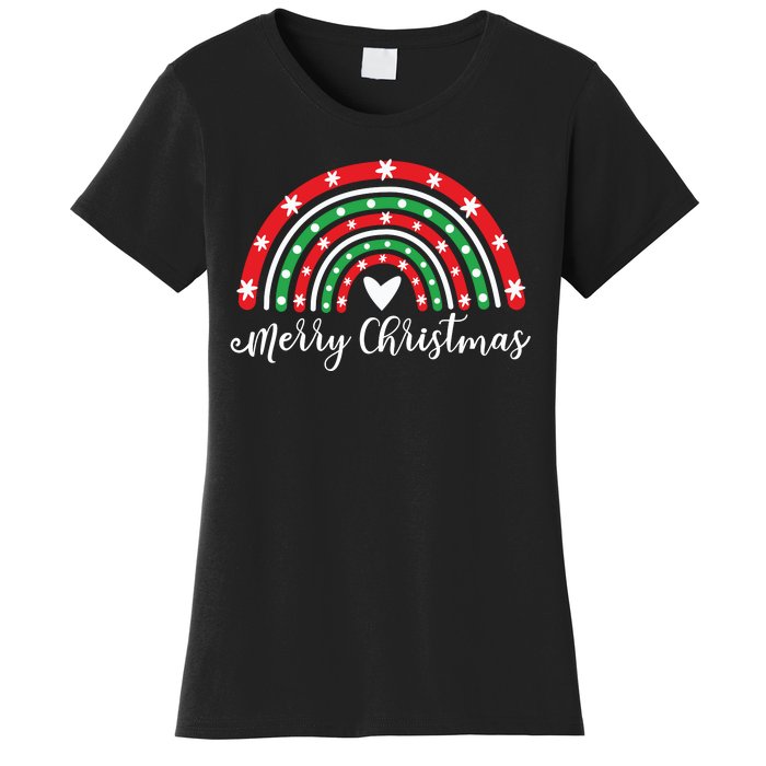 Merry Christmas Rainbow Women's T-Shirt