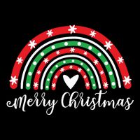 Merry Christmas Rainbow Kids Sweatshirt
