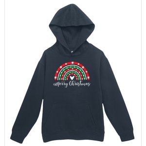 Merry Christmas Rainbow Urban Pullover Hoodie