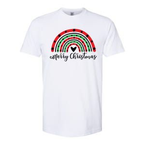 Merry Christmas Rainbow Softstyle CVC T-Shirt