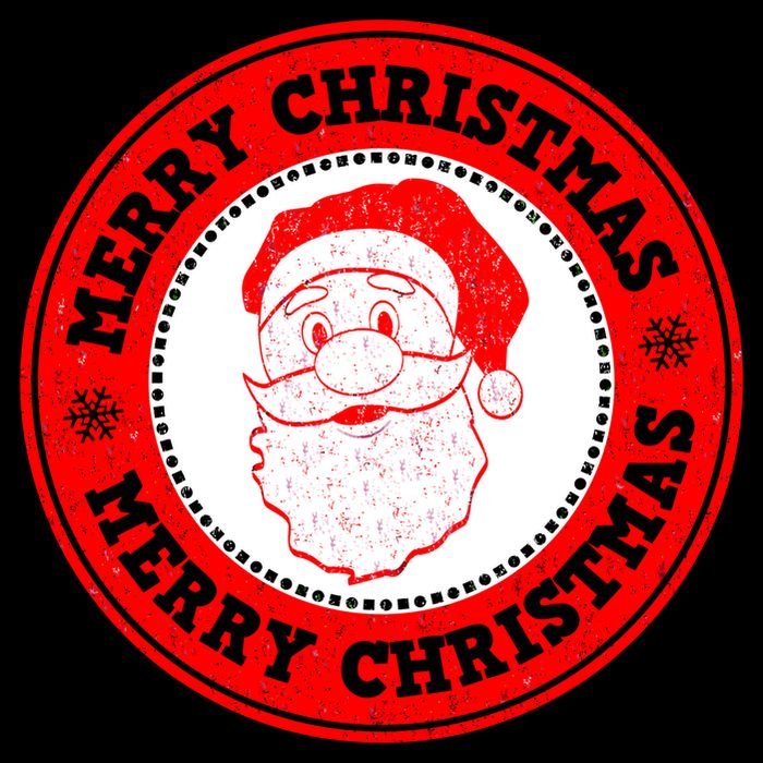 Merry Christmas Santa Claus Distressed Stamp of Approval Cooling Performance Crew T-Shirt