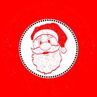 Merry Christmas Santa Claus Distressed Stamp of Approval Bag