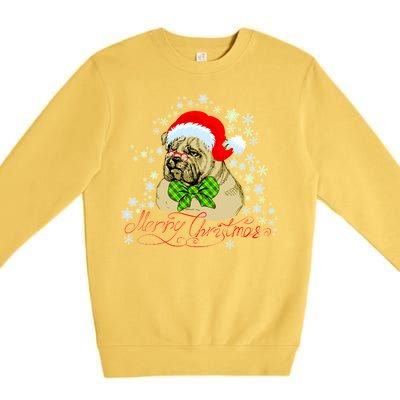 Merry Christmas Santa Pug Premium Crewneck Sweatshirt