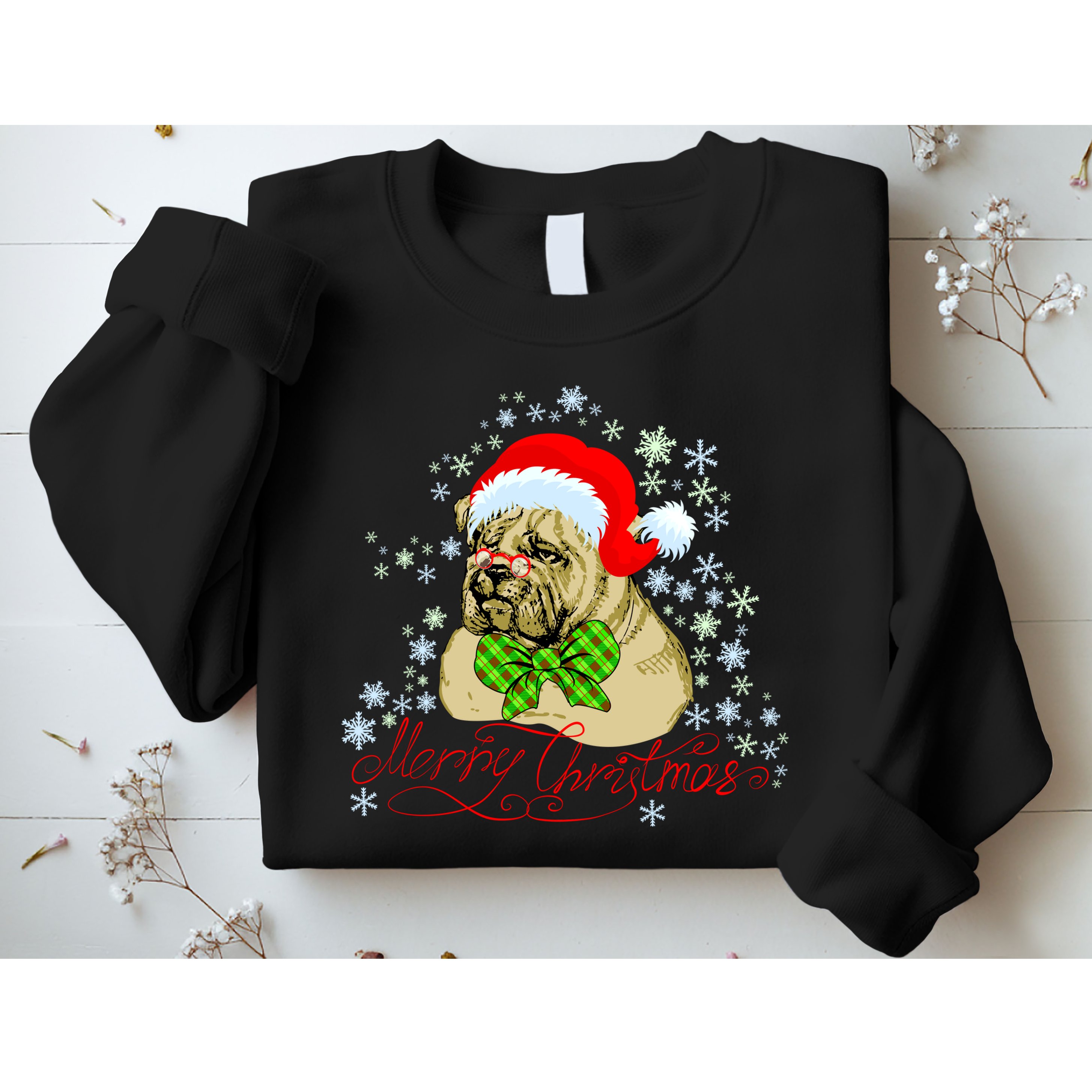Merry Christmas Santa Pug Sweatshirt
