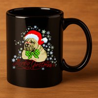 Merry Christmas Santa Pug 11oz C Handle Ceramic Mug