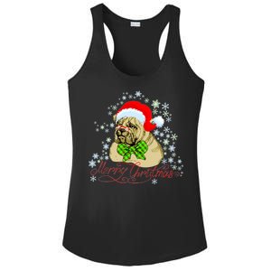 Merry Christmas Santa Pug Ladies PosiCharge Competitor Racerback Tank