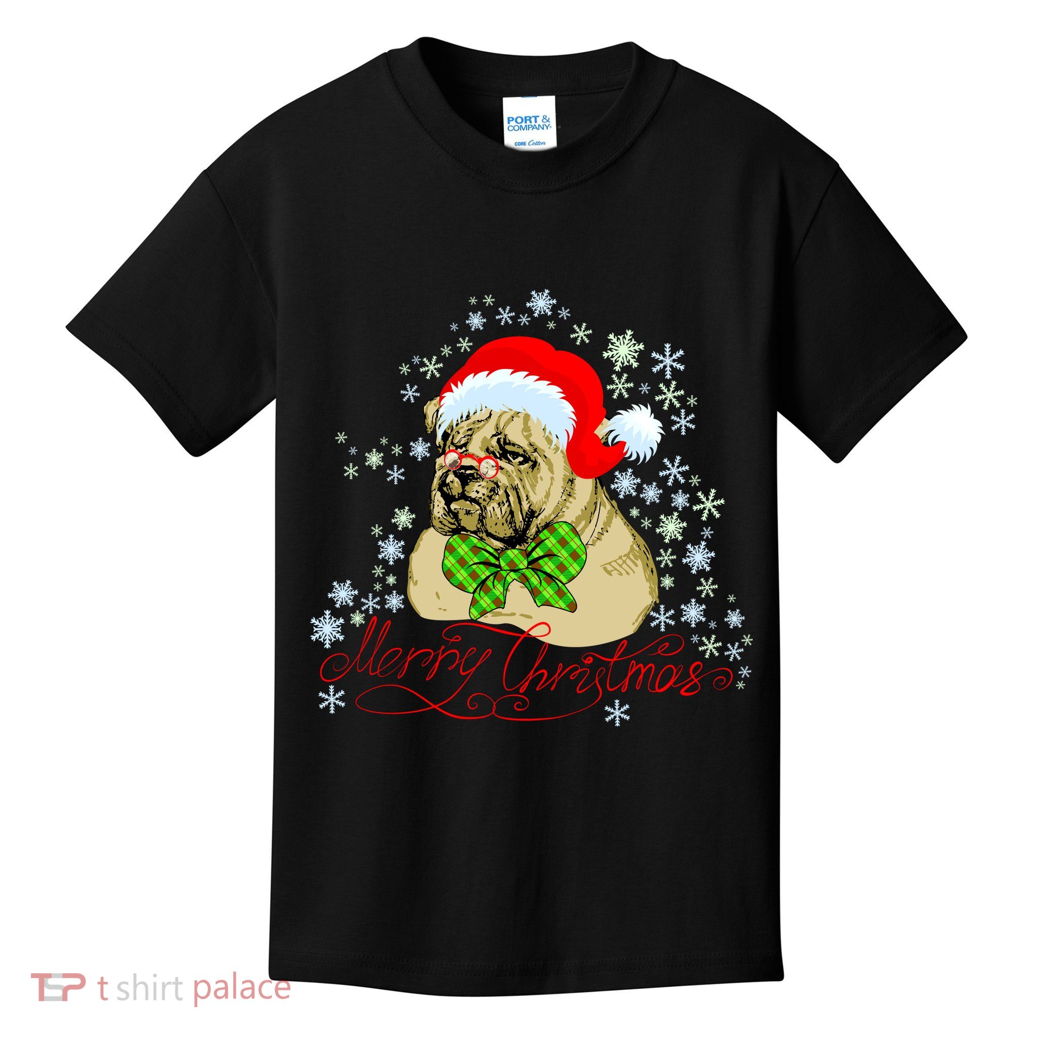 Merry Christmas Santa Pug Kids T-Shirt