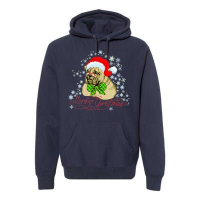 Merry Christmas Santa Pug Premium Hoodie