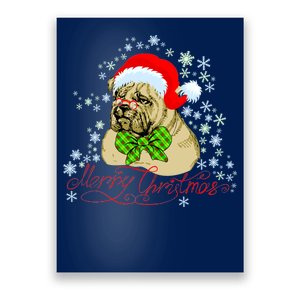 Merry Christmas Santa Pug Poster